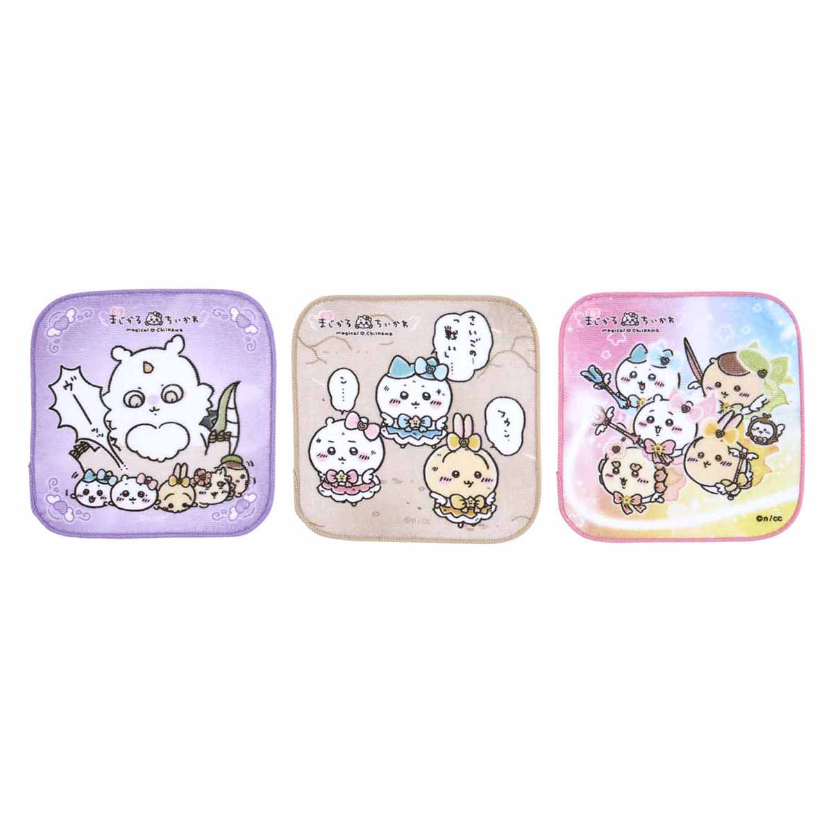 吉伊卡哇 超魔法吉伊卡哇 方形三條裝毛巾 ちいかわ 超まじかるちいかわ スクエア3枚セットタオル