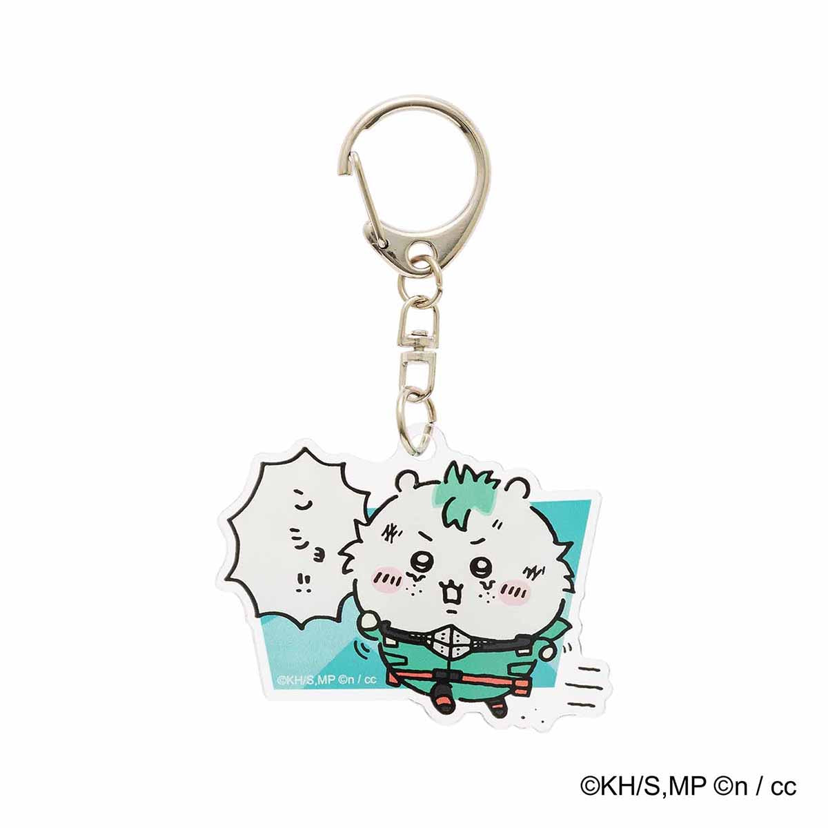 吉伊卡哇 × 我的英雄學院 丙烯酸鑰匙圈（HERO WA NAKANAI） 僕のヒーローアカデミア×ちいかわ アクリルキーホルダー（HERO WA NAKANAI）