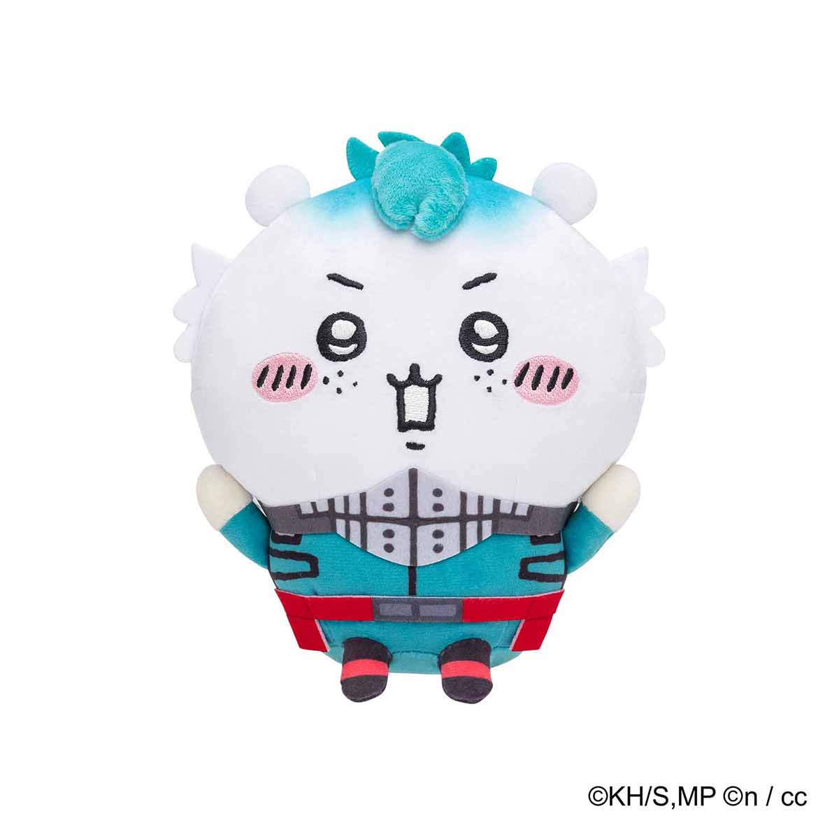 吉伊卡哇 × 我的英雄學院 玩偶S（綠穀出久 × 吉伊卡哇） 僕のヒーローアカデミア×ちいかわ ぬいぐるみS（緑谷出久×ちいかわ）