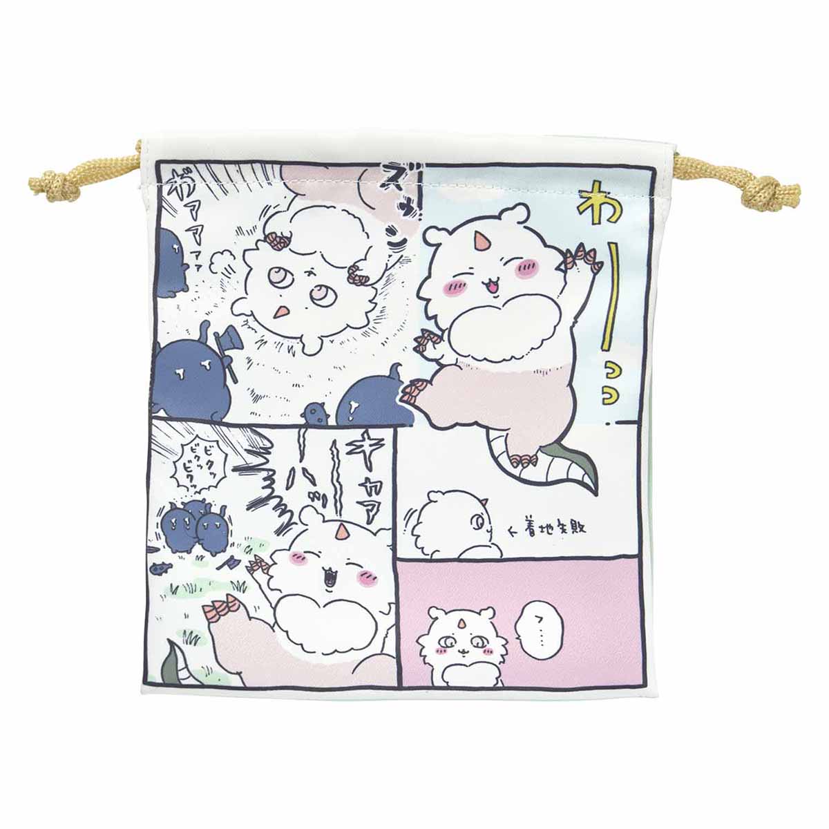 吉伊卡哇 預約開心出遊！適合大小物品的巾包（那個孩子） ちいかわ お出かけ楽しみ！な ほどよいサイズの巾着（あのこ）