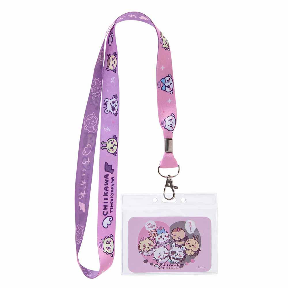 吉伊卡哇 天使?惡魔 頸帶（小小的臉） ちいかわ てんし♡あくま ネックストラップ（ちっちゃいおかお）