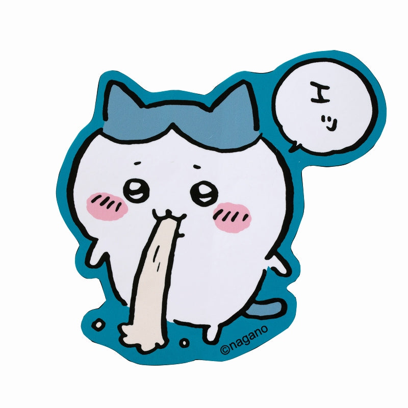 吉伊卡哇 貼紙（小八貓「嗯？」） ちいかわ ステッカー（ハチワレ「エッ」）