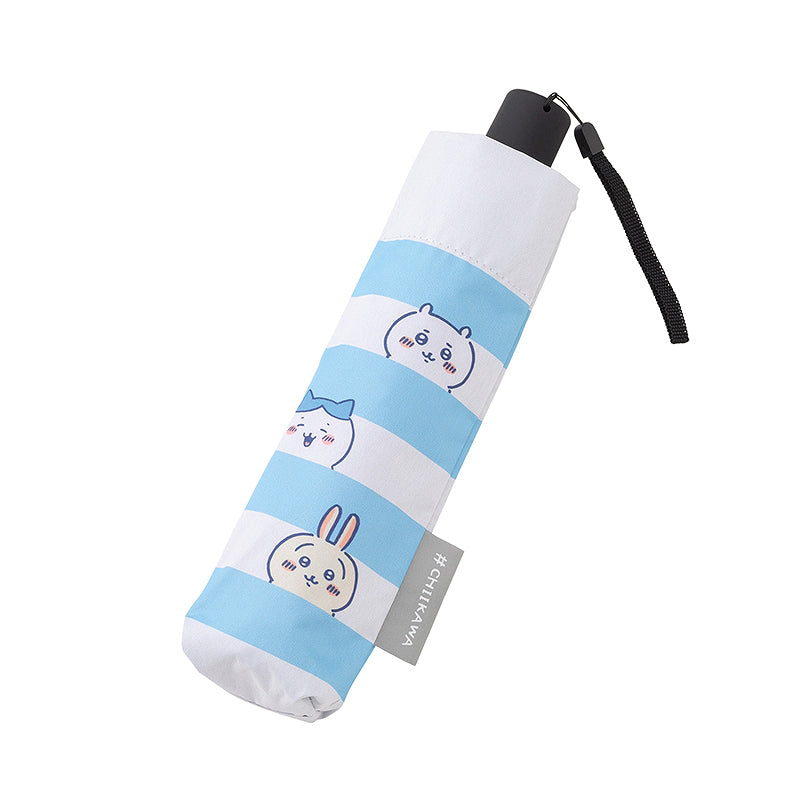 吉伊卡哇 可折疊雨傘（條紋） ちいかわ 折りたたみ傘（ボーダー）