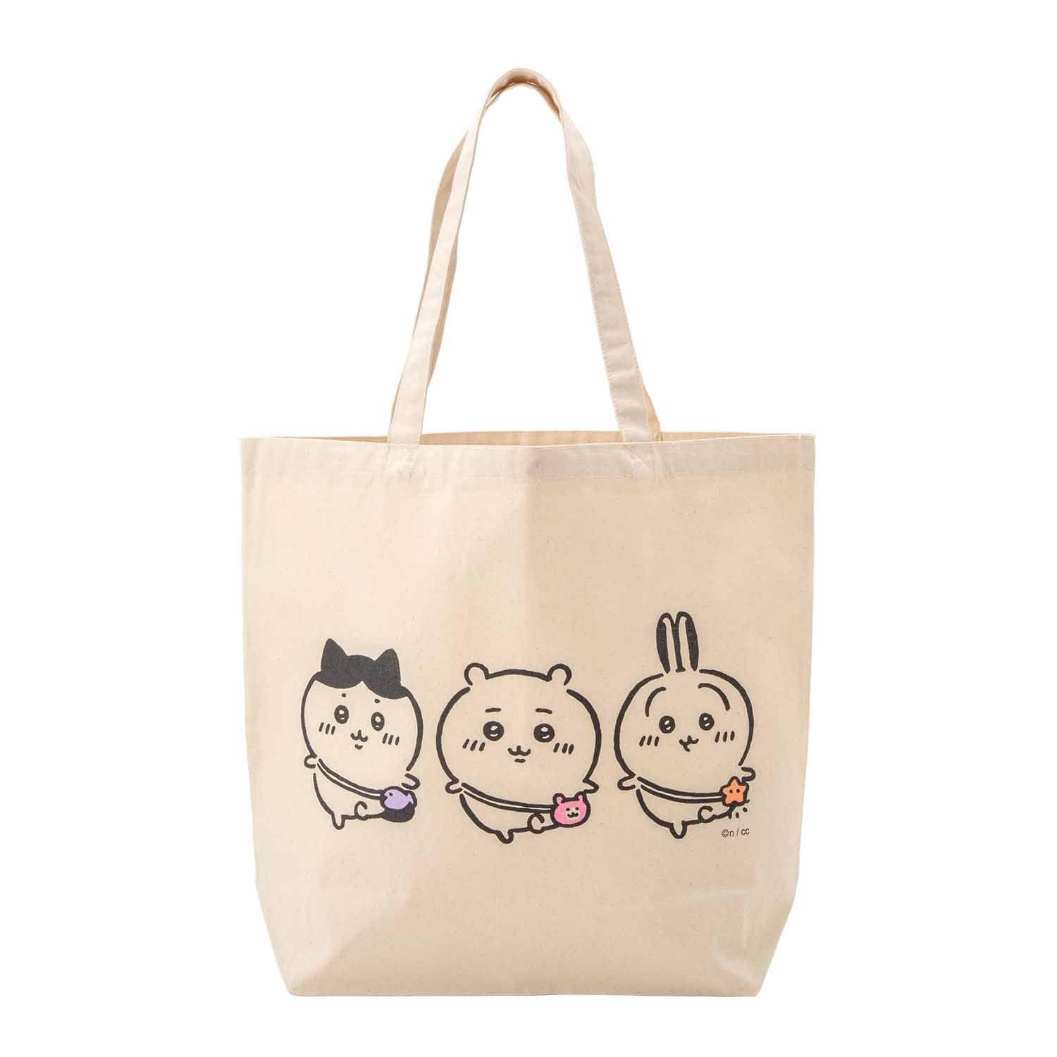 吉伊卡哇 大容量手提袋（出門）ちいかわ 大きめトートバッグ（おでかけ）