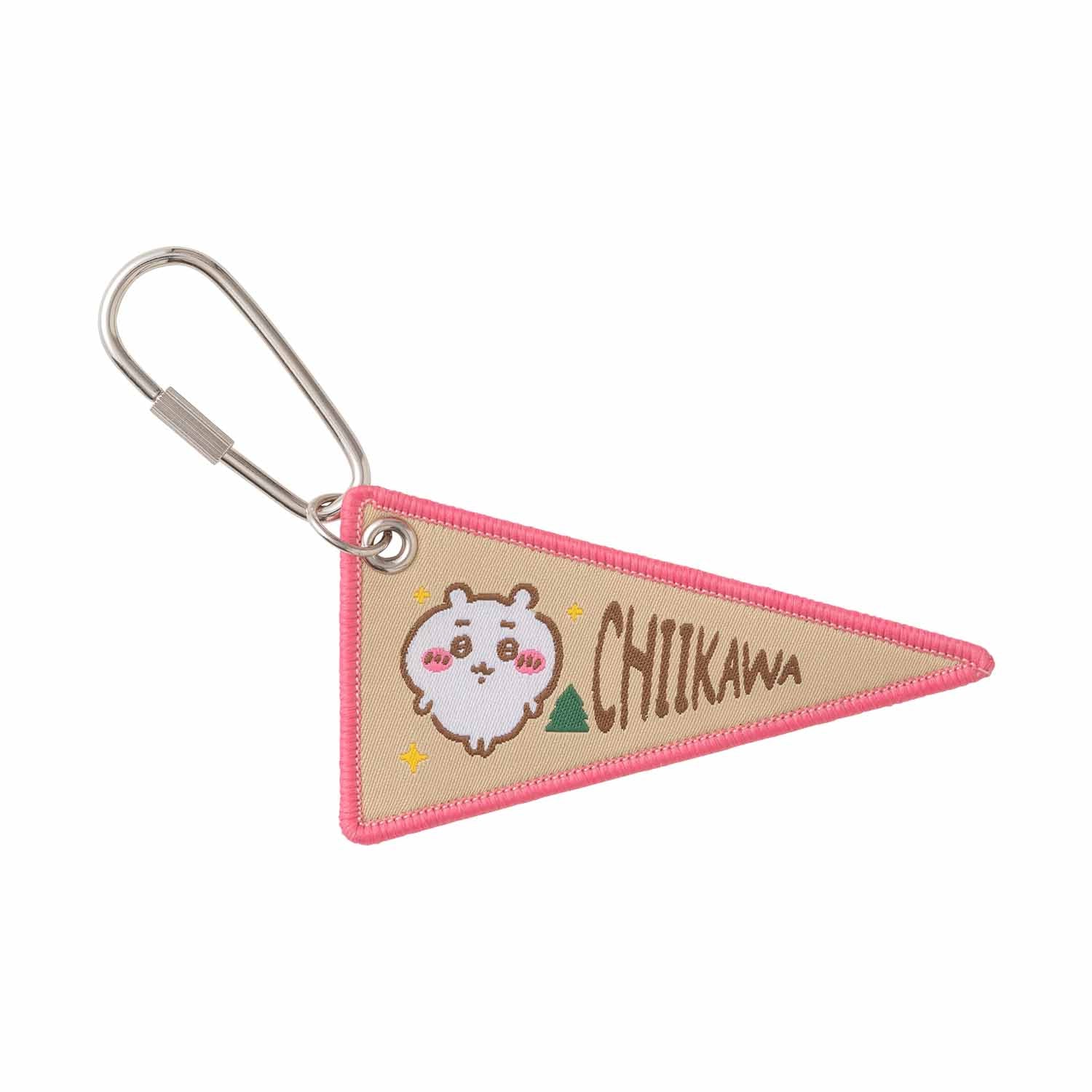 吉伊卡哇 露營GO! 織布旗鑰匙圈（吉伊卡哇）ちいかわ キャンプへGO! 織フラッグキーホルダー（ちいかわ）