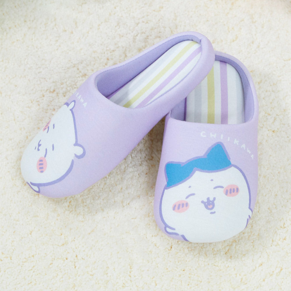 吉伊卡哇 條紋室內拖鞋 PU ちいかわ ストライプルームシューズ PU