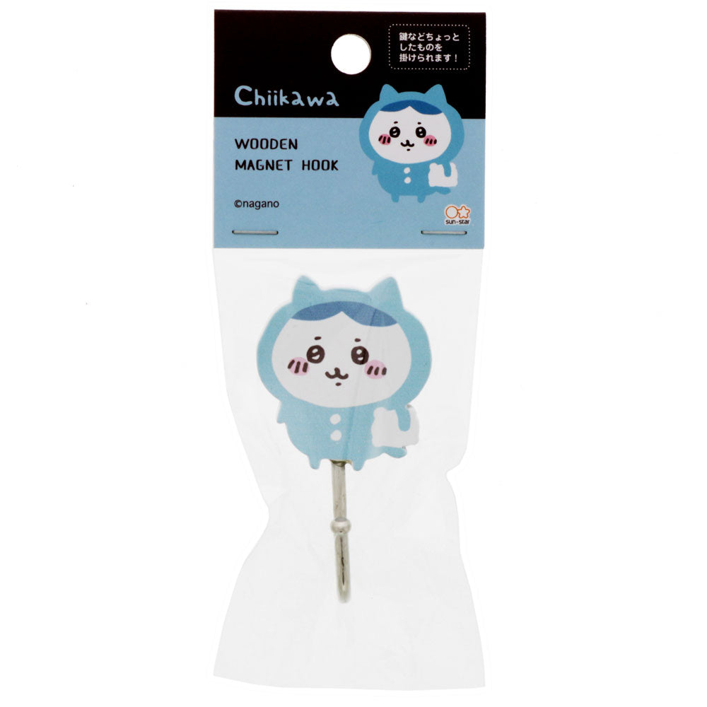 吉伊卡哇 木製磁鐵鉤（小八貓） ちいかわ 木製マグネットフック（ハチワレ）