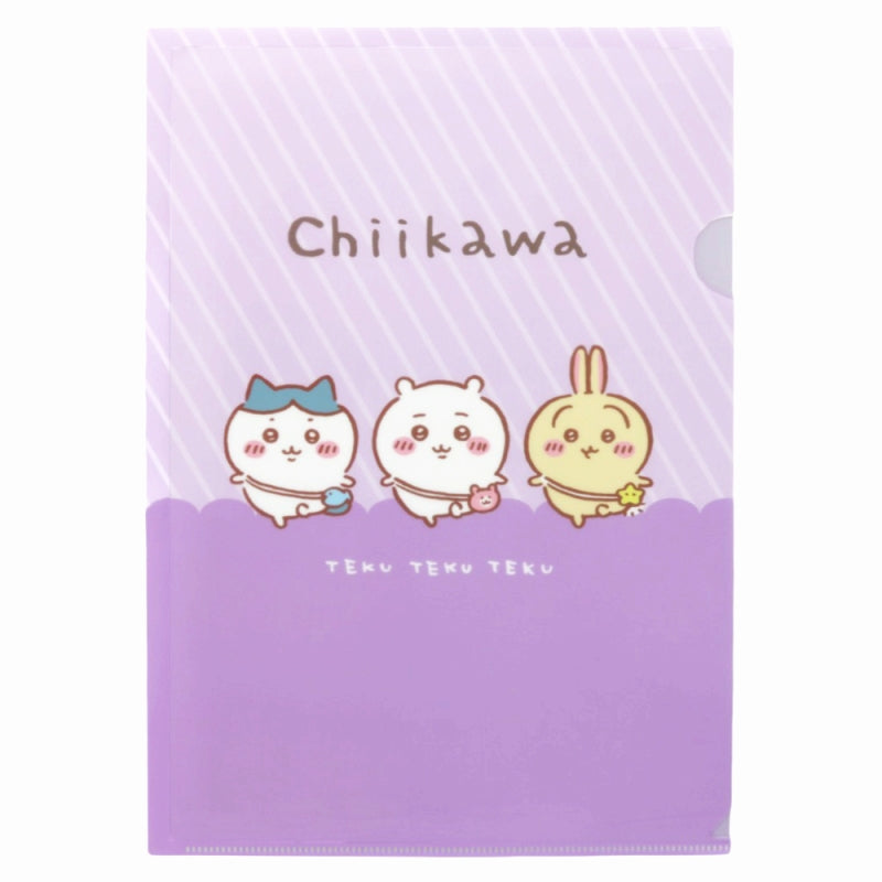 吉伊卡哇 A4透明文件夾（外出A） ちいかわ クリアファイルA4（おでかけA）