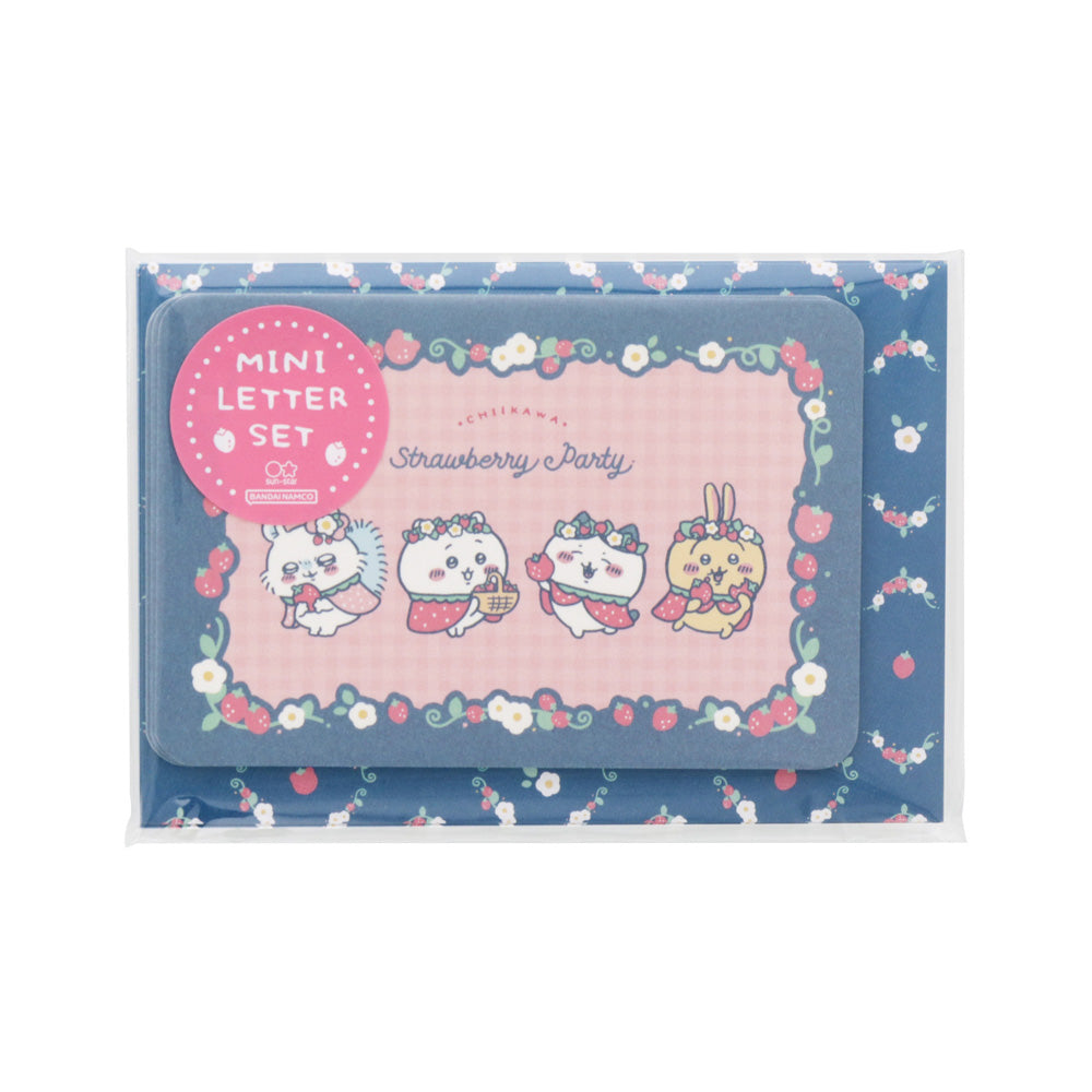 吉伊卡哇 小信紙組（草莓披風） ちいかわ ミニレターセット（いちごケープ）