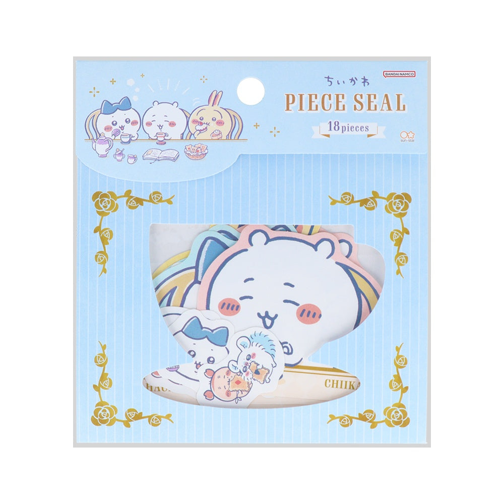吉伊卡哇 拼圖貼紙（茶時） ちいかわ ピースシール（ティータイム）