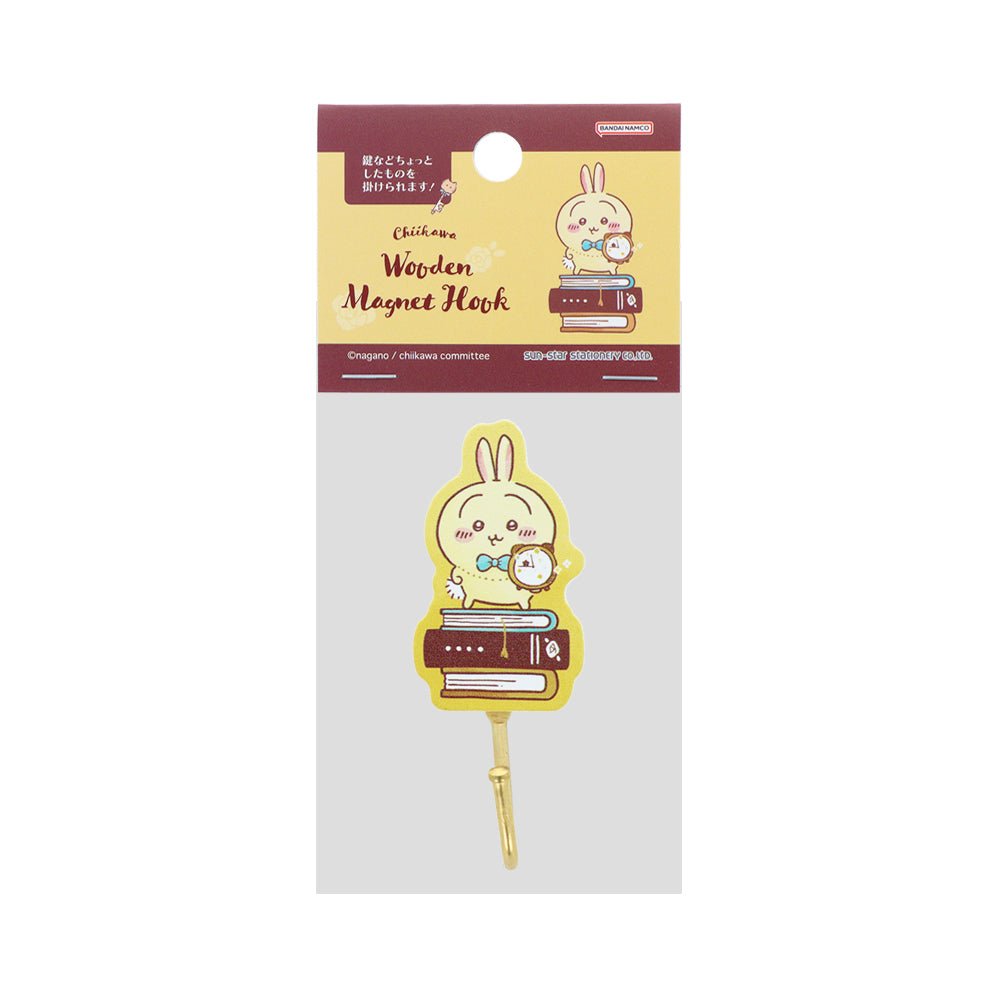 吉伊卡哇 木制磁鐵掛鉤（奇妙樂園兔子） ちいかわ 木製マグネットフック（ワンダーランドうさぎ）