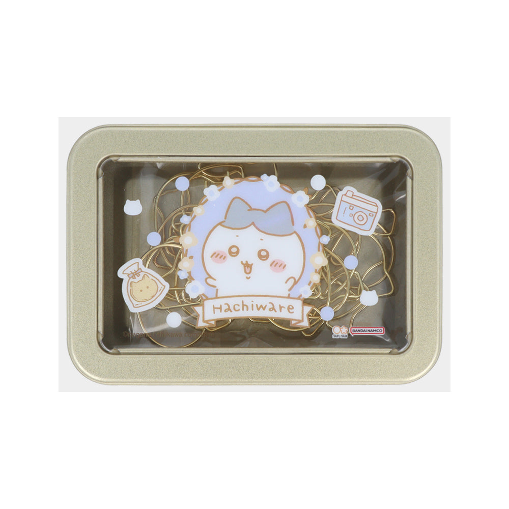 吉伊卡哇 鐵盒夾子（小八貓） ちいかわ 缶入クリップ（ハチワレ）