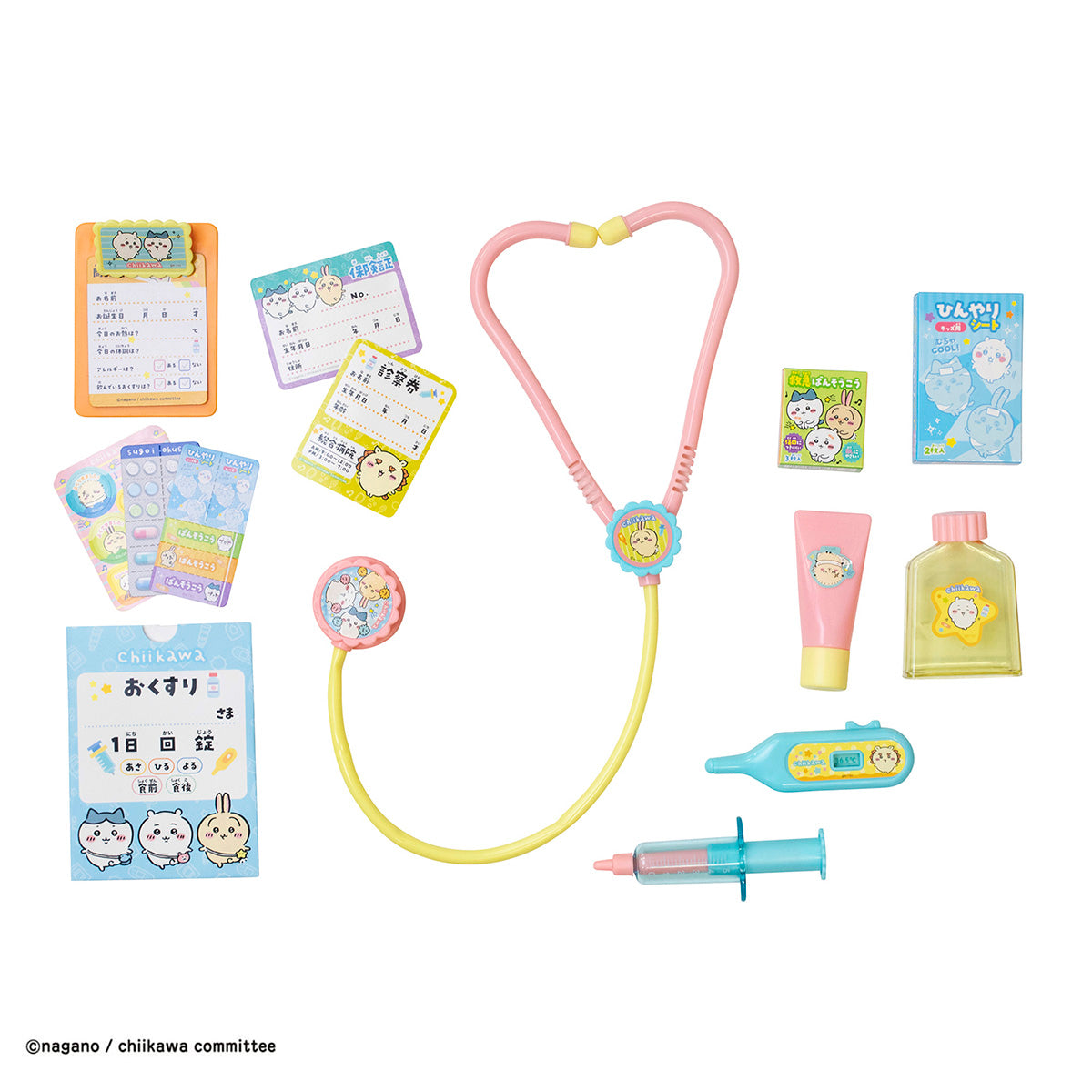 吉伊卡哇 醫生套裝（吉伊卡哇・小八貓・兔子） ちいかわ お医者さんセット