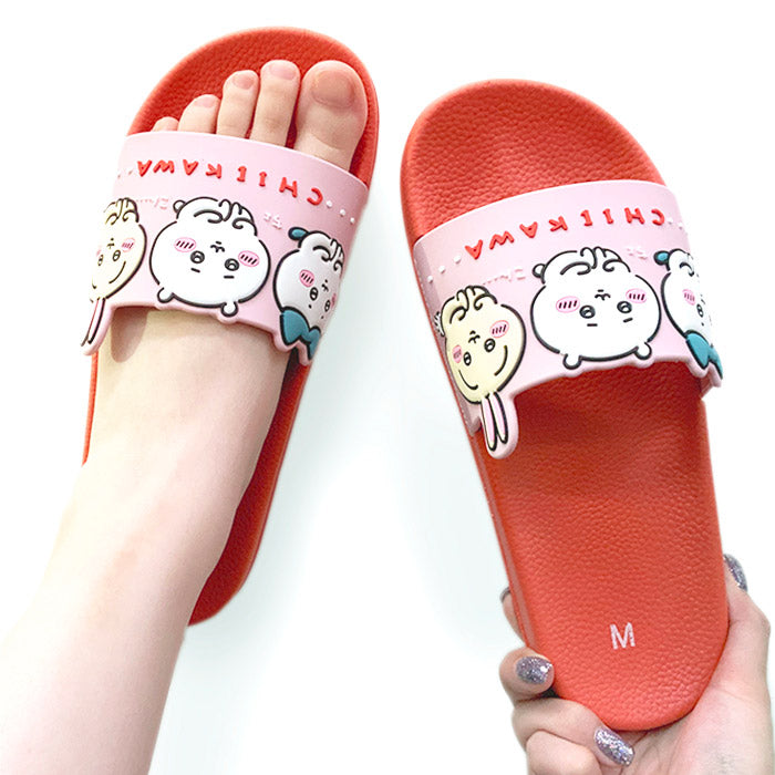 吉伊卡哇 淋浴拖鞋（紅色） ちいかわ シャワーサンダル（レッド）