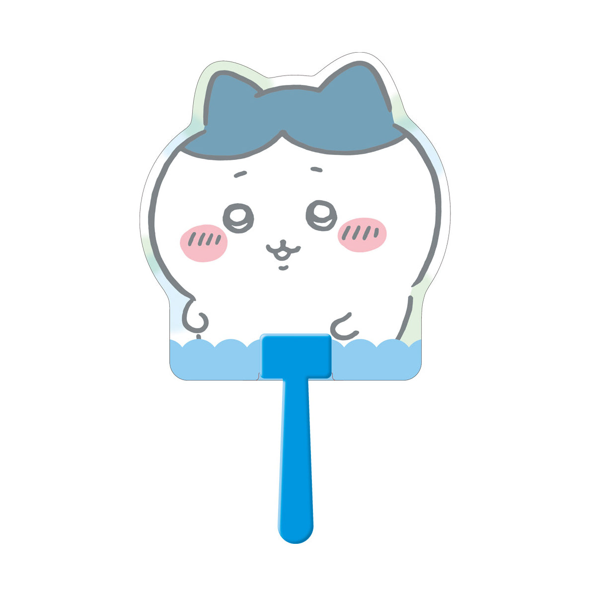 立體圓扇（小八貓3） ダイカットうちわ（ハチワレ3）