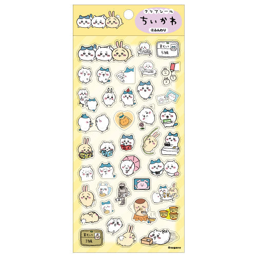吉伊卡哇 透明貼紙④ 輕柔 ちいかわ クリアシール④ふんわり