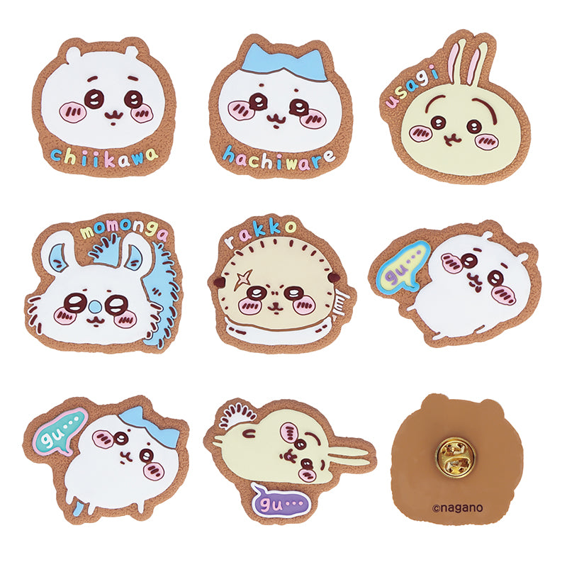 吉伊卡哇 餅乾徽章（1BOX/8個入） ちいかわ クッキーピンズ（1BOX／8個入）