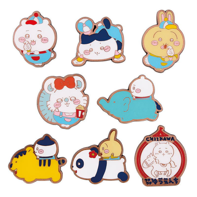 吉伊卡哇 期待遊樂園 針織徽章系列（共8種）1盒8個入 ちいかわ ワクワクゆうえんち ピンズコレクション（全8種）1BOX 8個入