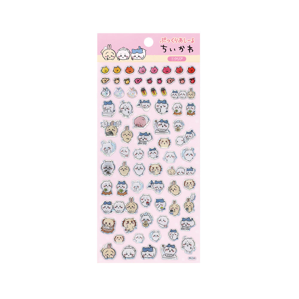 吉伊卡哇 圓滾滾腳丫（①透明） ちいかわ ぷっくりあしーる（①クリア）