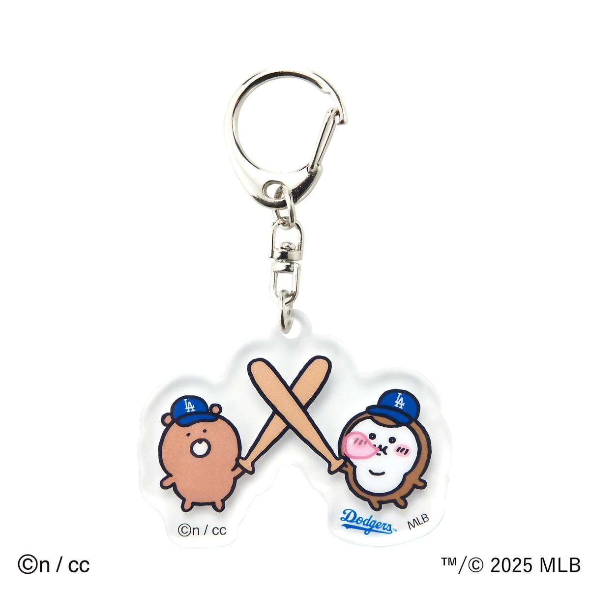 吉伊卡哇×MLB TOKYO SERIES 亞克力鑰匙圈 ⑪ 泰迪熊與獨角仙 ちいかわ×MLB TOKYO SERIES アクリルキーホルダー⑪くまのぬいぐるみとカブトムシ