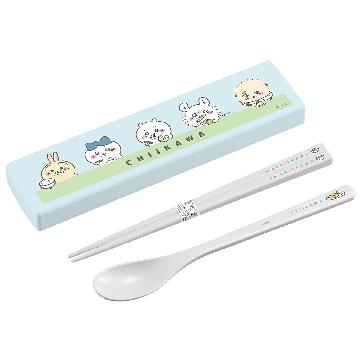 吉伊卡哇 拉蓋式餐具組（大家） ちいかわ 引フタコンビ（みんな）