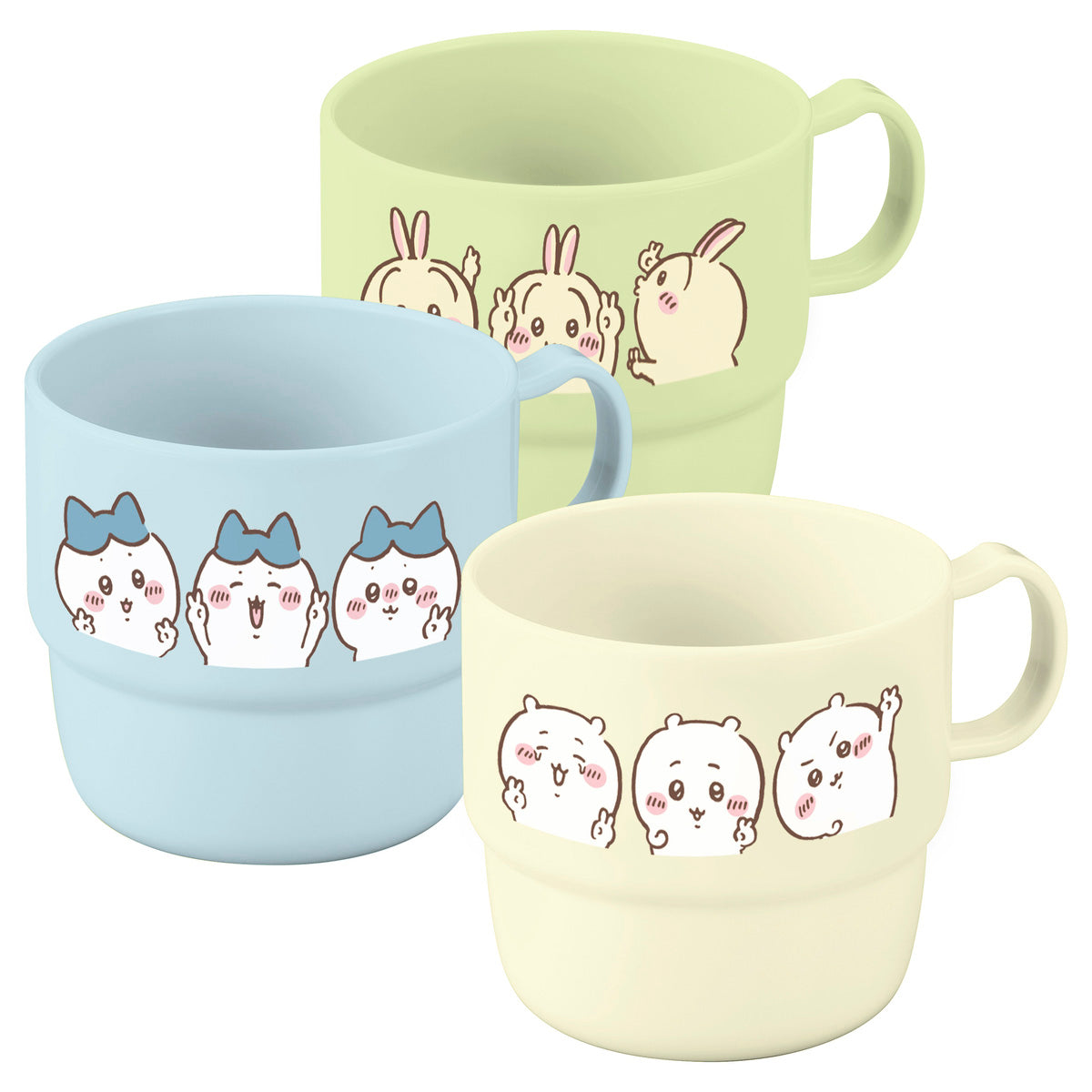 吉伊卡哇 杯子 3 個裝 (和平) ちいかわ コップ3個セット（ピース）