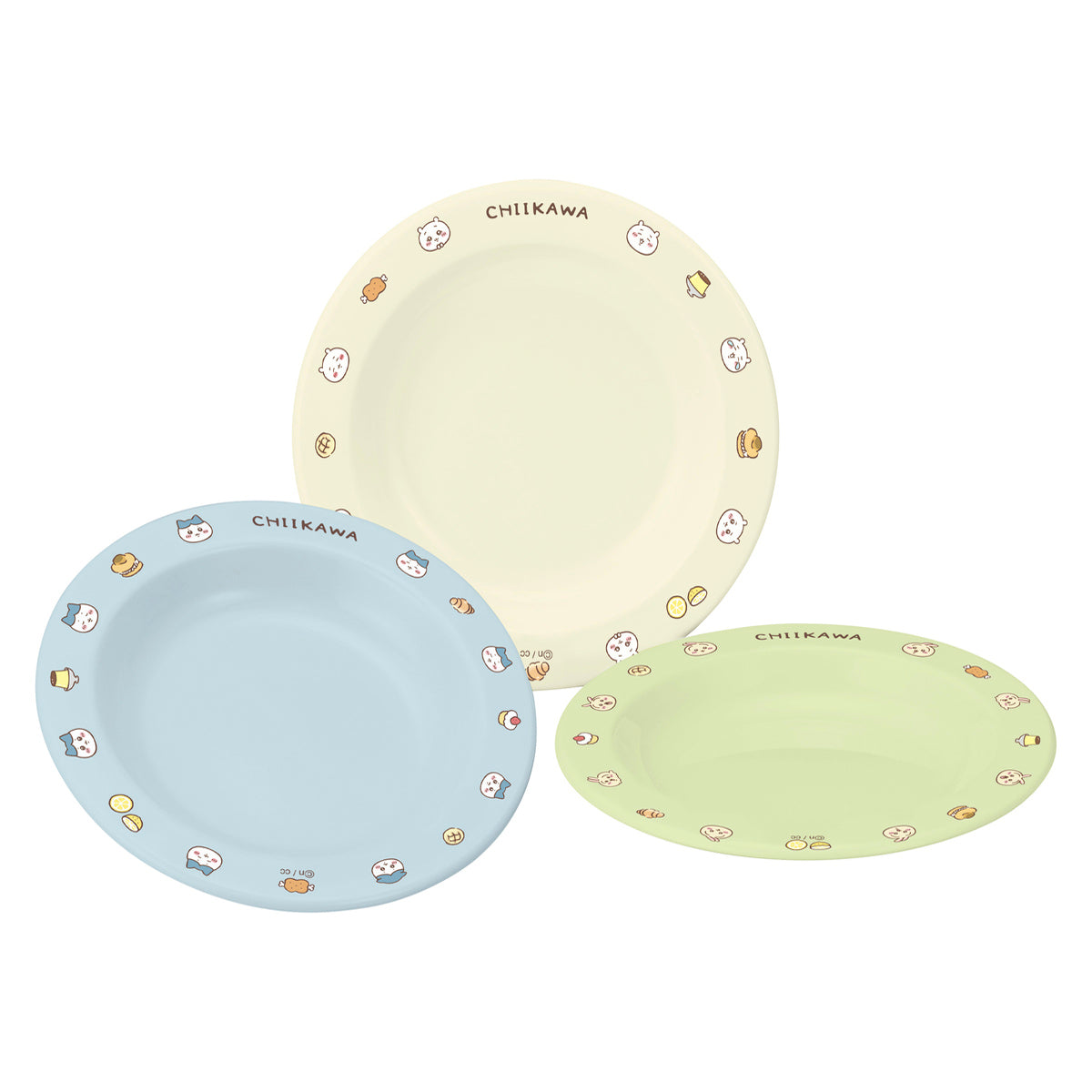 吉伊卡哇 小碟子 3 個裝 (甜點) ちいかわ 小皿3枚セット（スイーツ）