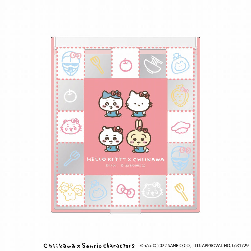 吉伊卡哇×三麗鷗角色 鏡子M（HELLO KITTY×CHIIKAWA） ちいかわ×サンリオキャラクターズ ミラーM（HELLO KITTY×CHIIKAWA）