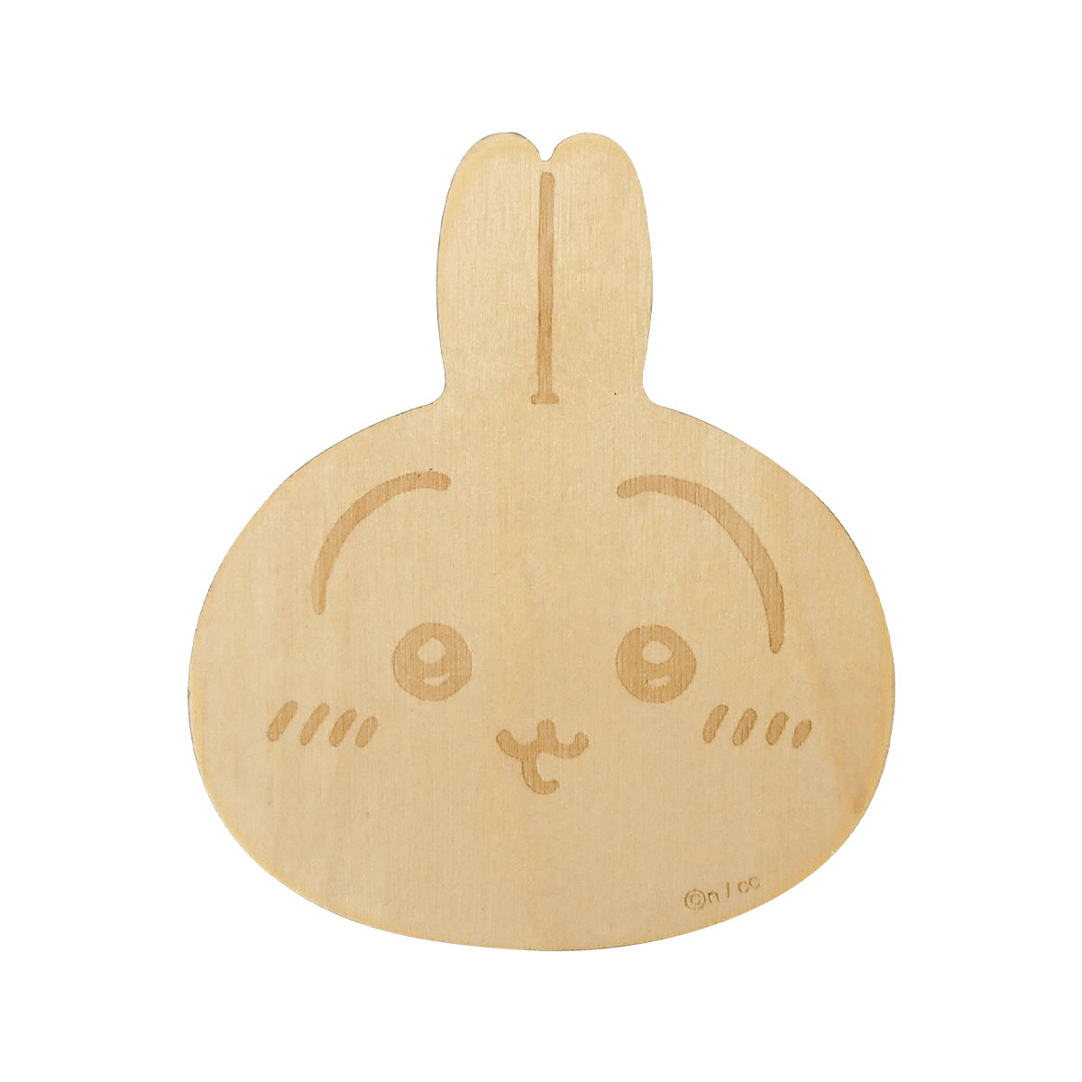 吉伊卡哇 木質杯墊（兔兔） ちいかわ 木製コースター（うさぎ）