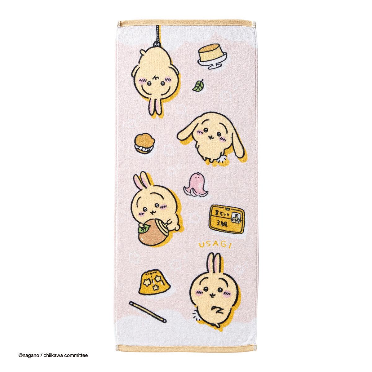 吉伊卡哇 面巾（各種兔子） ちいかわ フェイスタオル（うさぎいろいろ）