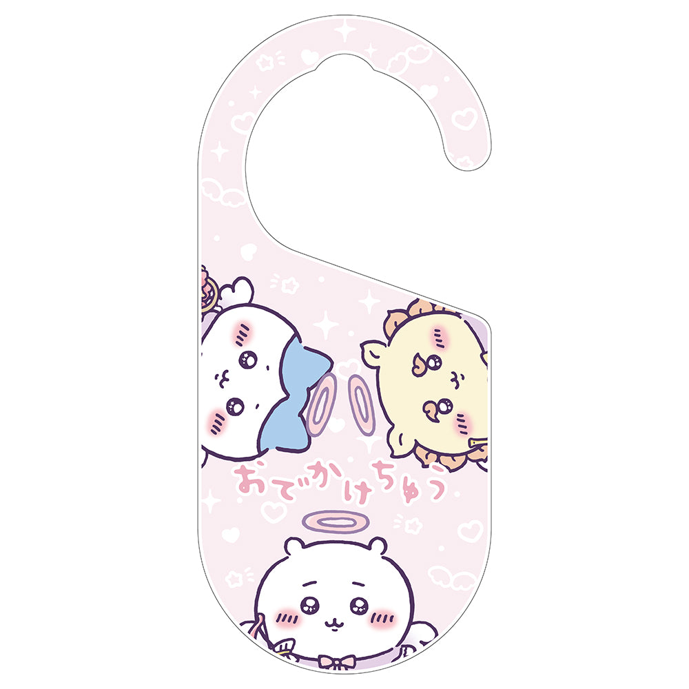 吉伊卡哇 天使?惡魔 門牌（外出中＆壞計劃中） ちいかわ てんし♡あくま ドアプレート（おでかけちゅう＆わるだくみちゅう）