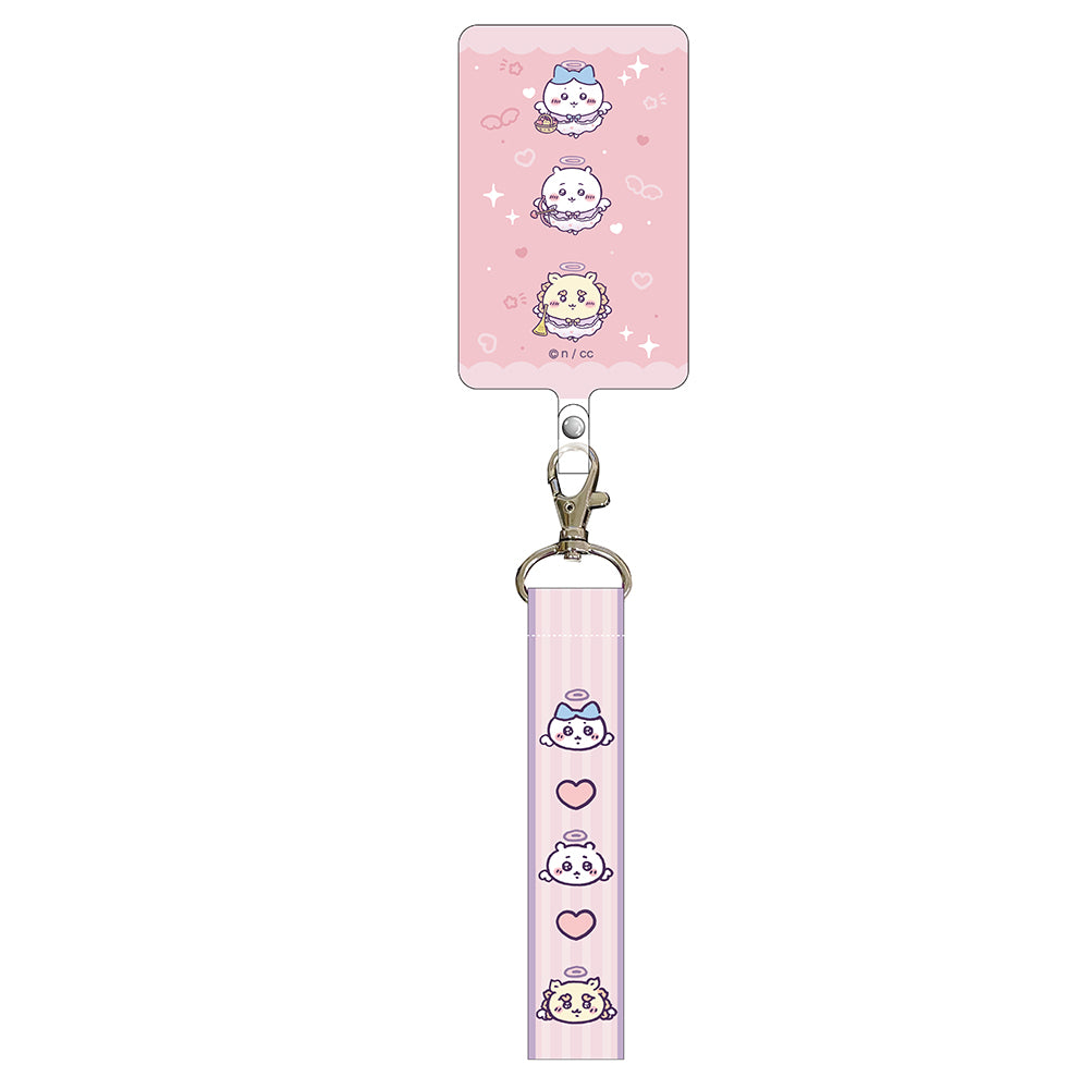 吉伊卡哇 天使？惡魔 字母吊飾＆手提帶（天使） ちいかわ てんし♡あくま フォンタブ＆ハンドストラップ（てんし）