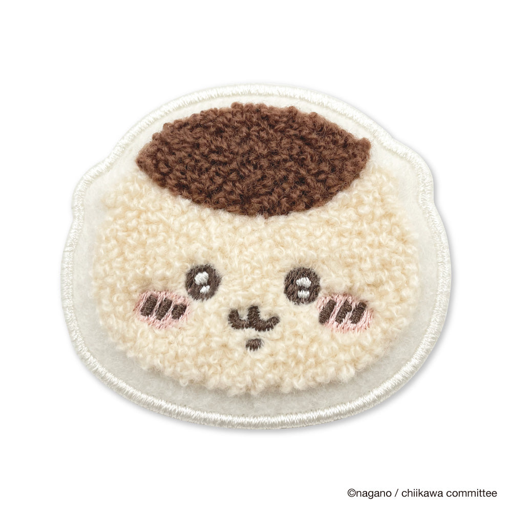吉伊卡哇 刺繡徽章（栗子饅頭） ちいかわ サガラバッジ（くりまんじゅう）