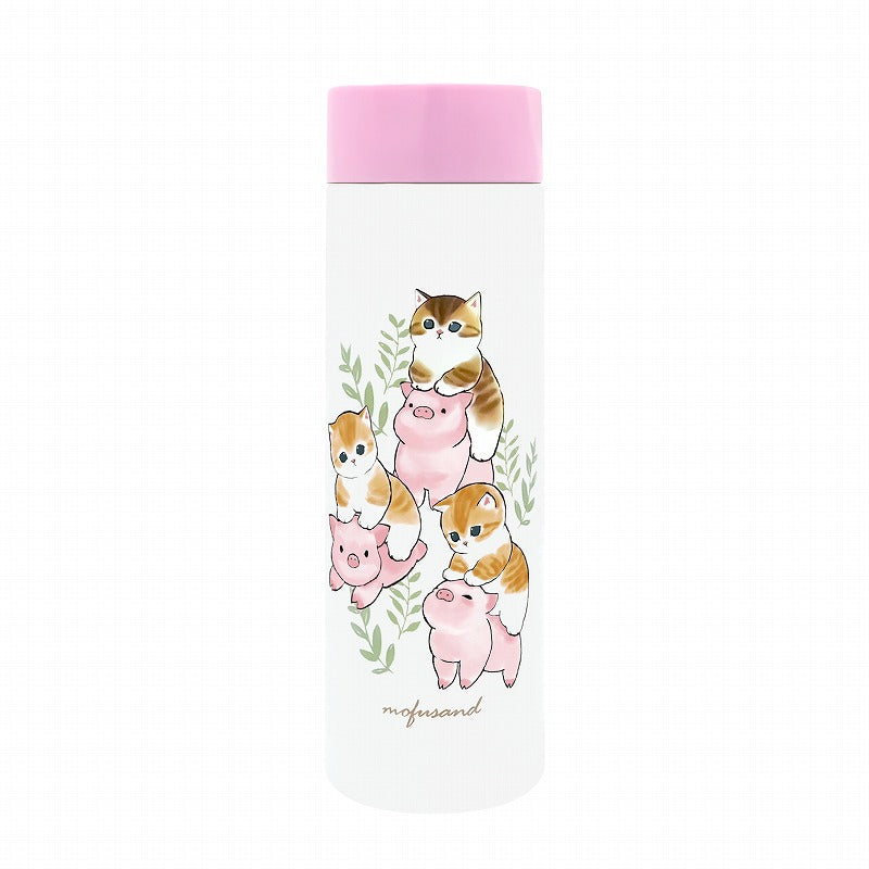 mofusand Pokemoni Mahobin瓶150毫升（鍋和Neko） mofusand ポケミニまほうびんボトル 150ml(ぶたとねこ)