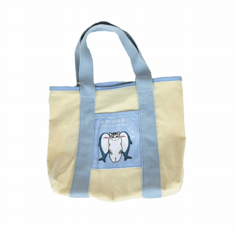 mofusand 分區迷你手提袋（鯊魚貓) mofusand 仕切りミニトート(サメにゃん)