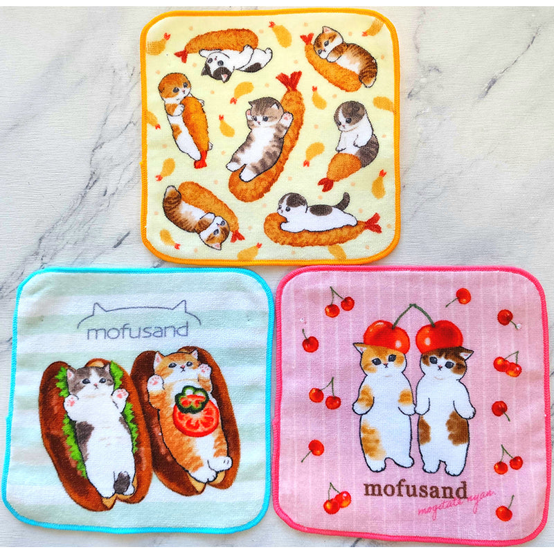 mofusand 3P迷你毛巾 mofusand 3Pミニタオル