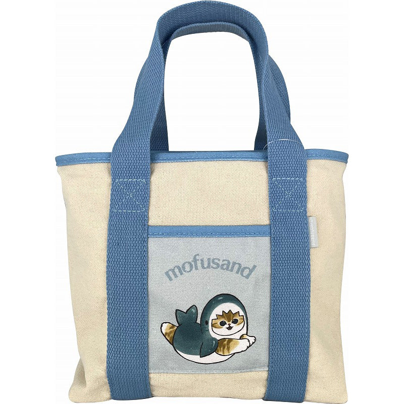 mofusand 分區迷你手提袋（鯊魚Nyan 2） mofusand 仕切りミニトート(サメにゃん2)