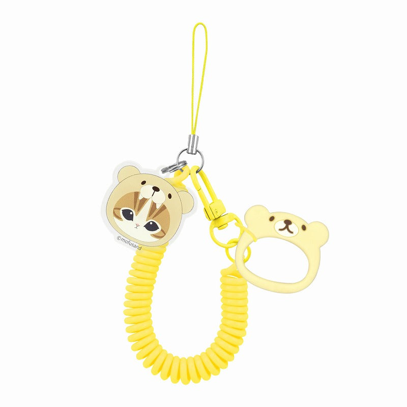 mofusand 多卷式錶帶 mofusand マルチコイルストラップ(くまにゃん)