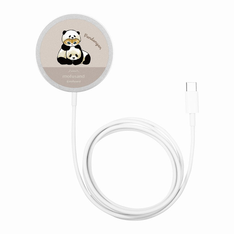 mofusand MAGSAFE兼容無線充電器（Panda Nyan） mofusand MagSafe対応ワイヤレスチャージャー(パンダにゃん)