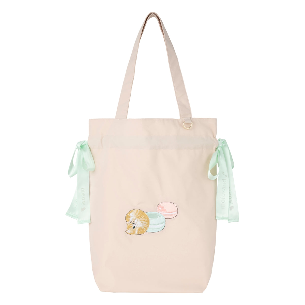 mofusand 絲帶托特包（象牙色） mofusand リボントートバッグ(アイボリー)