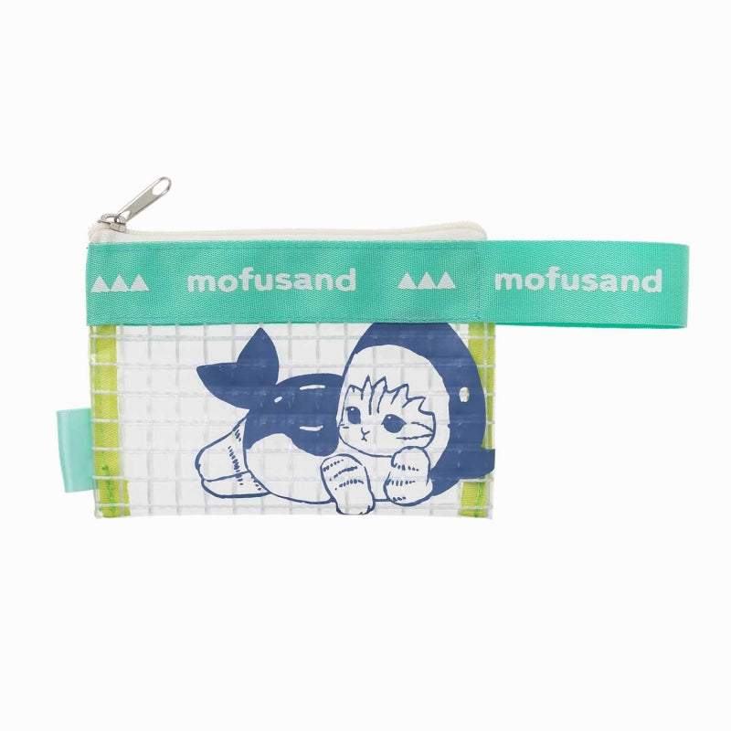 mofusand 透明晶格乙烯基袋 mofusand クリア格子のビニールポーチ