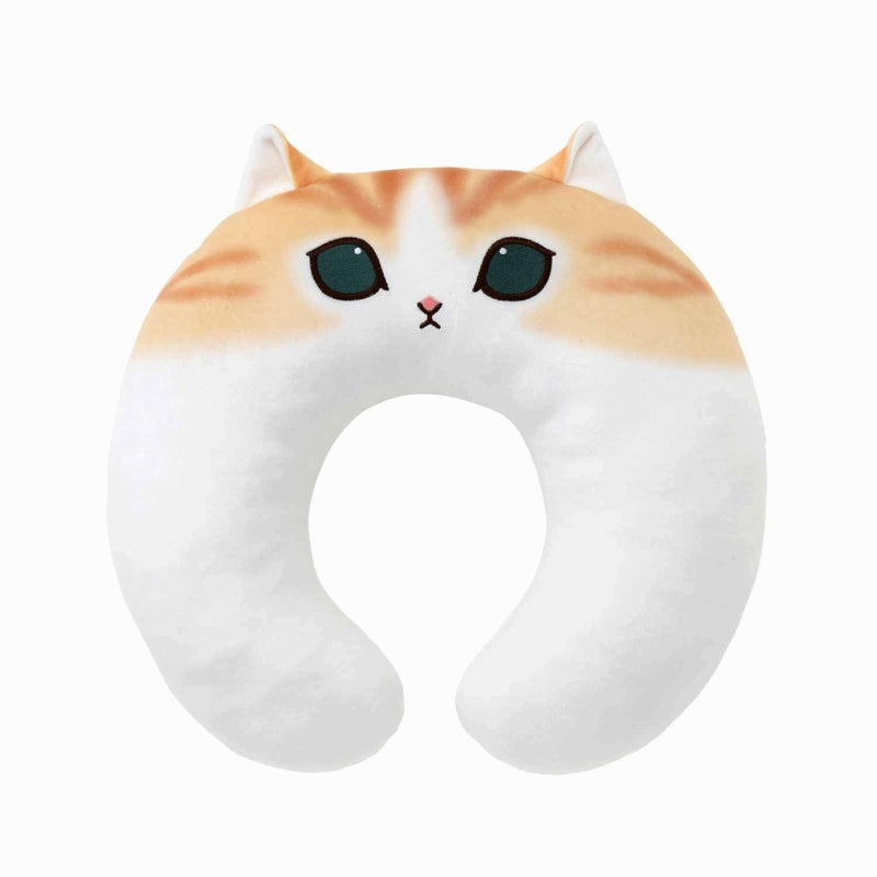mofusand Nyan的臉蓬鬆的脖子枕頭 mofusand にゃんこのお顔ふかふかネックピロー