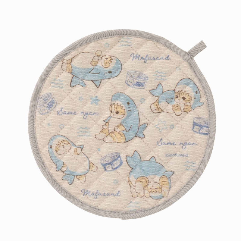 mofusand 納貝鯊魚貓) mofusand 鍋敷き(サメにゃん)