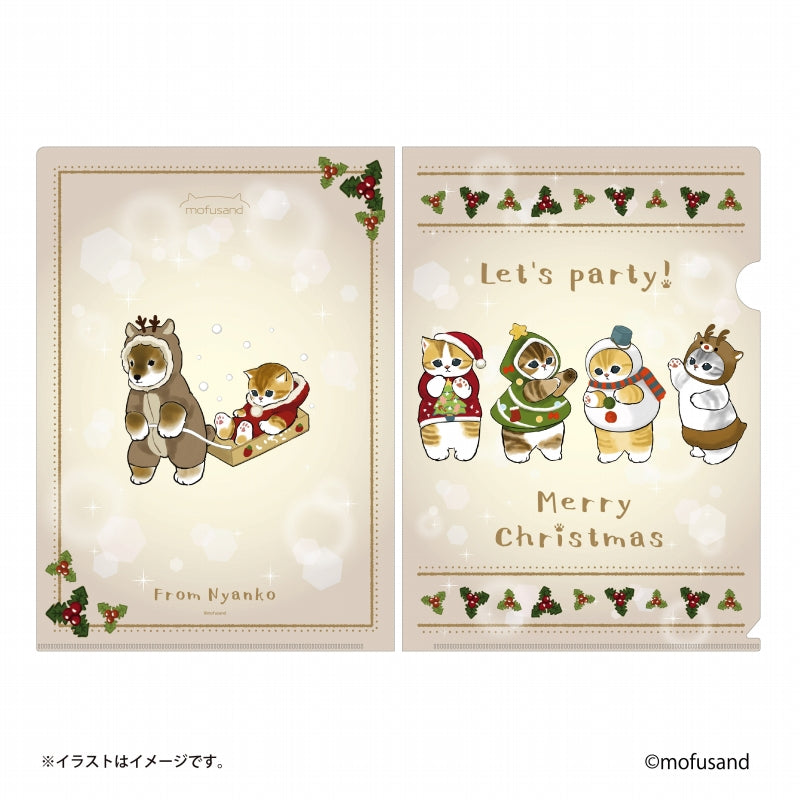 mofusand 清除文件（聖誕節） mofusand クリアファイル(クリスマス)