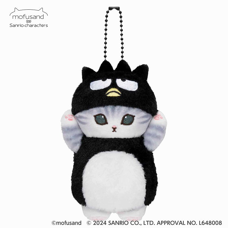 mofusand×三麗鷗 小型的吊飾（糟糕的Batsumaru） mofusand×サンリオキャラクターズ ミニマスコット(バッドばつ丸)