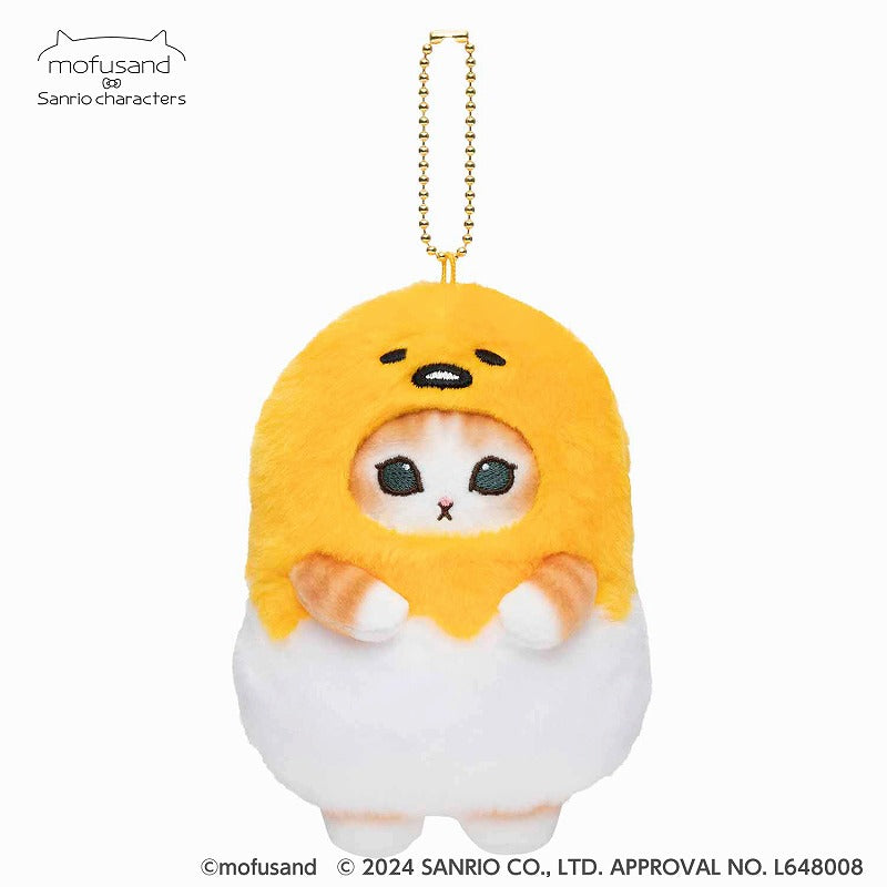 mofusand×三麗鷗 小型的吊飾（gudetama） mofusand×サンリオキャラクターズ ミニマスコット(ぐでたま)