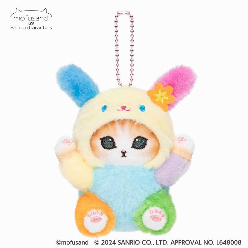 mofusand×三麗鷗 小型的吊飾（USAHANA） mofusand×サンリオキャラクターズ ミニマスコット(ウサハナ)