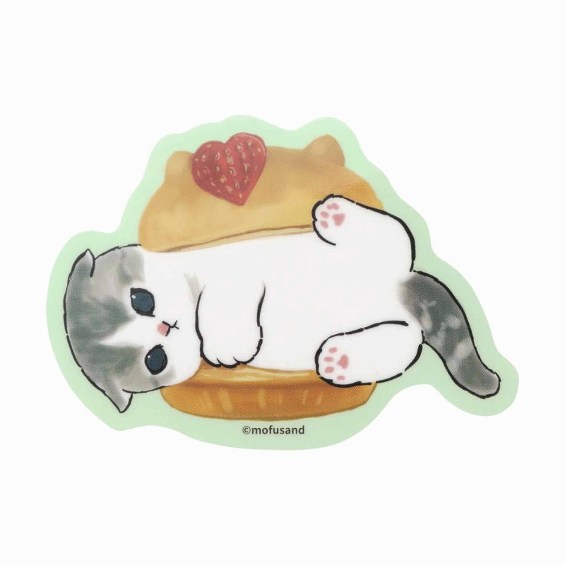 mofusand 可以在智能手機上粘貼的清晰貼紙（Nyanko糖果） mofusand スマホに貼れるサイズのクリアステッカー(にゃんこスイーツ)