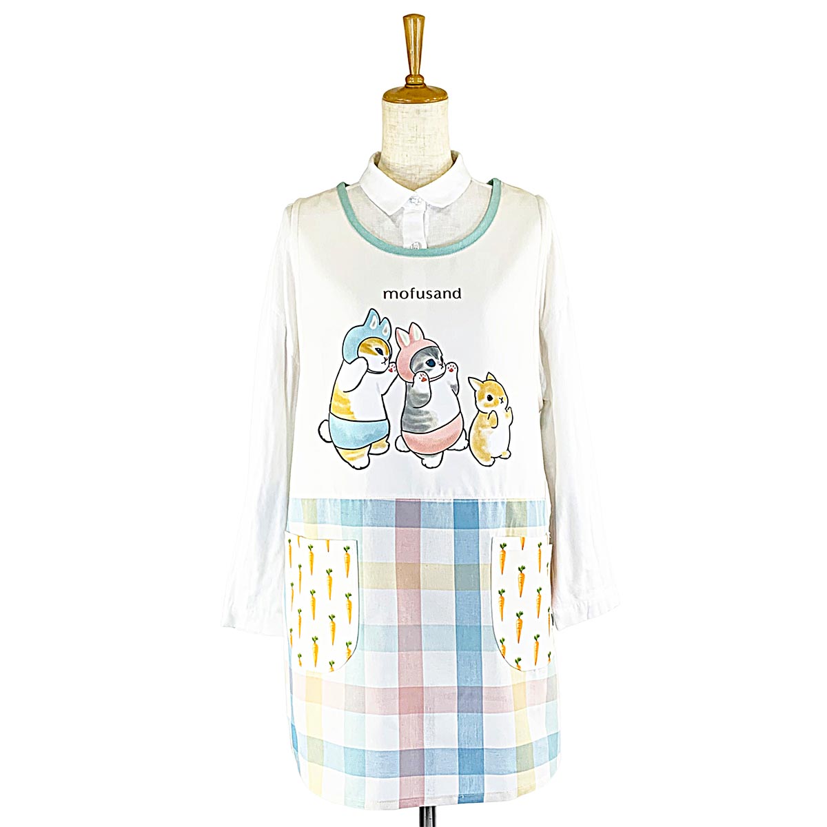 mofusand 圍裙（兔仔貓) mofusand エプロン(うさにゃん)