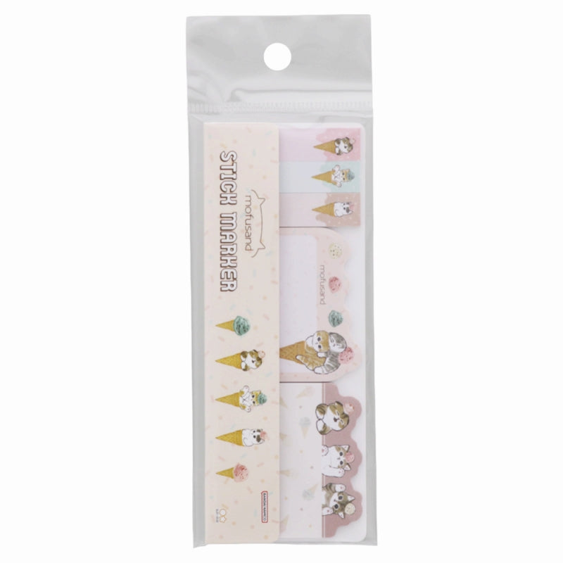 mofusand daikut粘味苗條（冰淇淋） mofusand ダイカット付箋スリム(アイスにゃん)